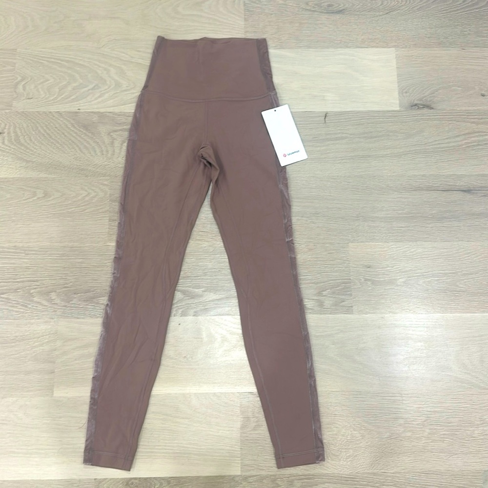 Size 4, never worn tags on Lululemon align SHR pant 28” special edition velvet